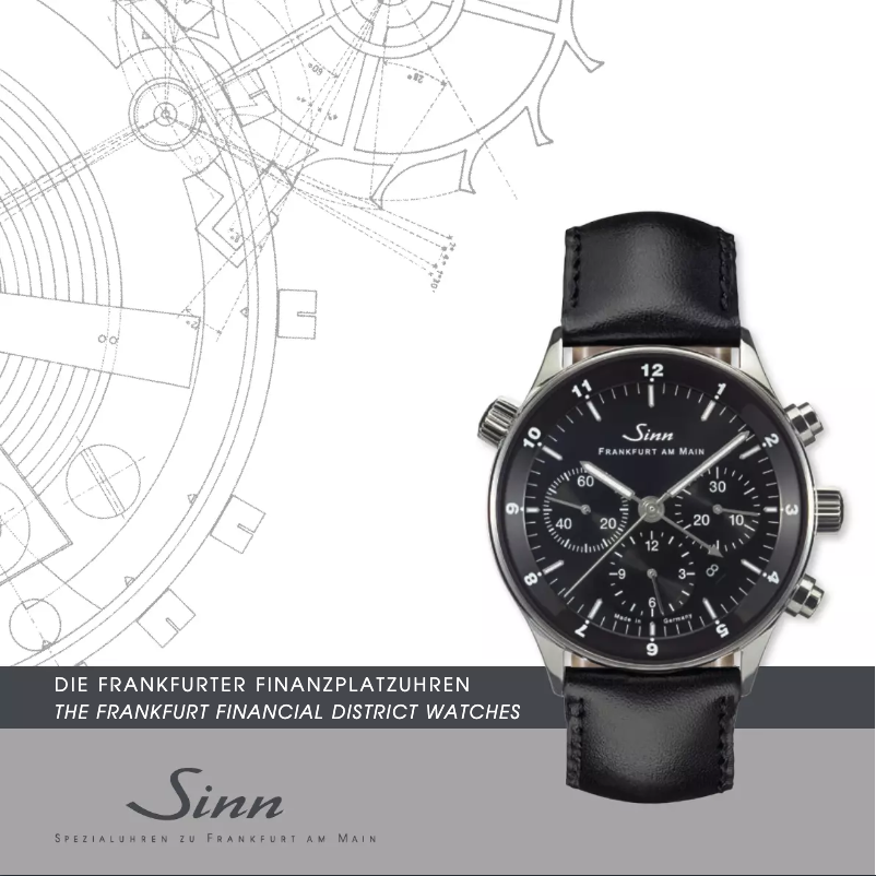 Page 1 de la notice Manuel utilisateur Sinn 6060