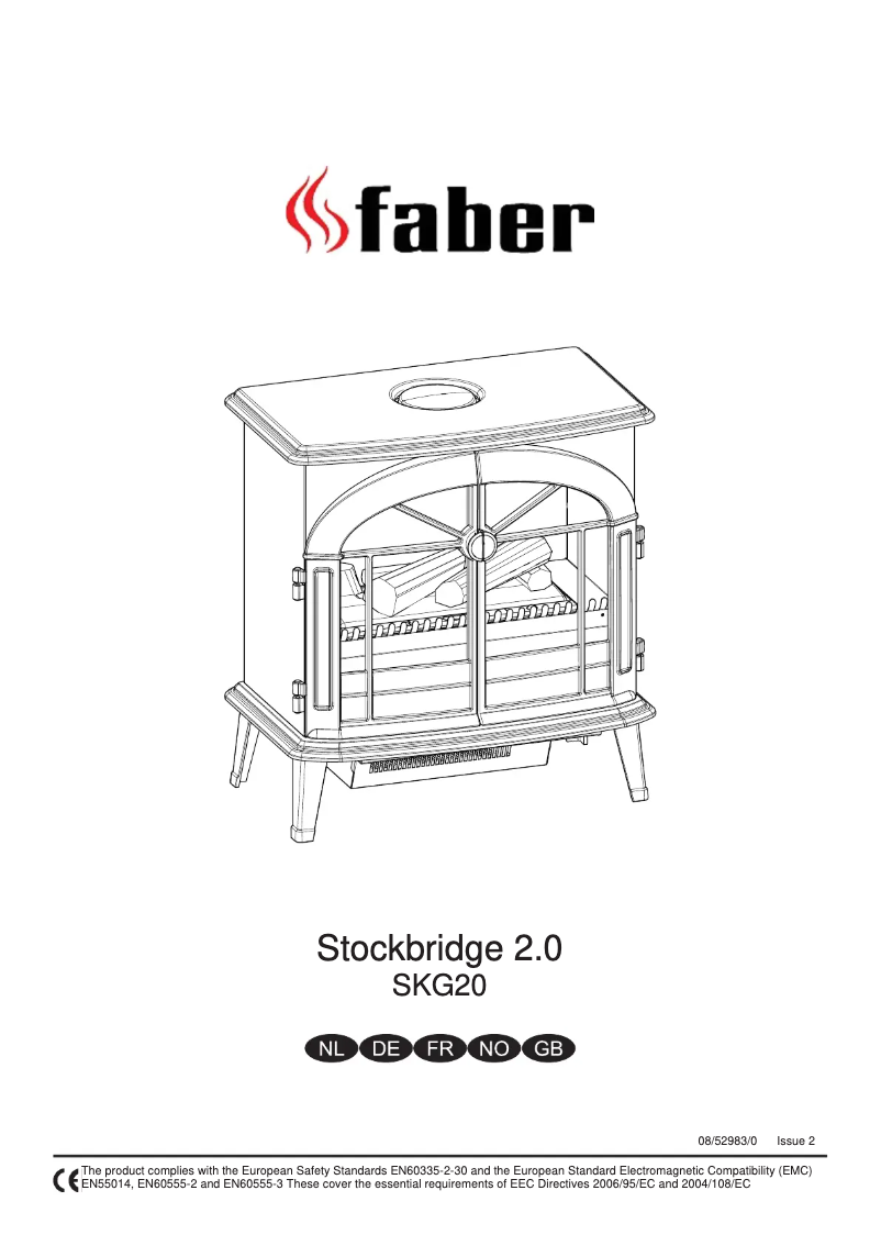 Page 1 de la notice Manuel utilisateur Dimplex Stockbridge