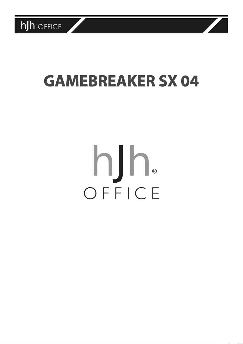 Page n°1 - Manuel utilisateur HJH Office GAMEBREAKER SX 04