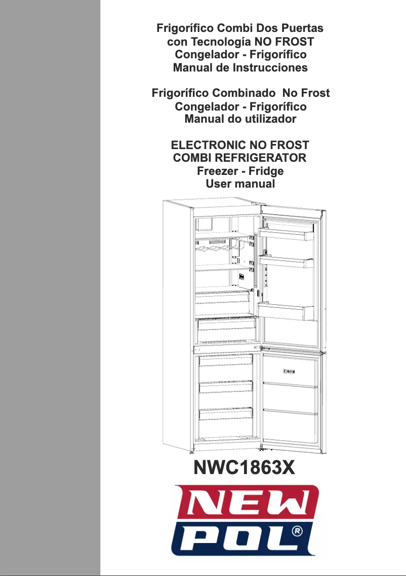 Page 1 de la notice Manuel utilisateur New Pol NWC1863W