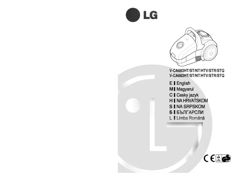 Page 1 de la notice Manuel utilisateur LG V-CA683ST