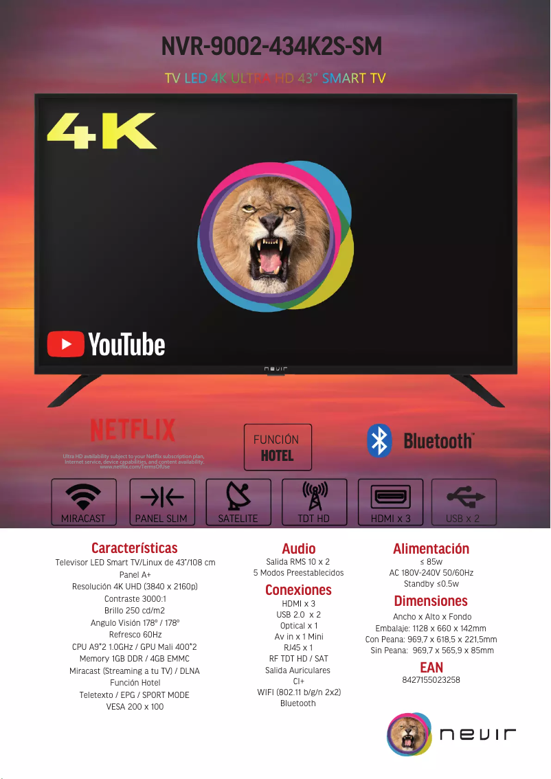 Page n°1 - Brochure Nevir NVR-9002-434K2S-SM