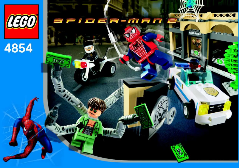 Page 1 de la notice Manuel utilisateur Lego Doc Ock's Bank Robbery