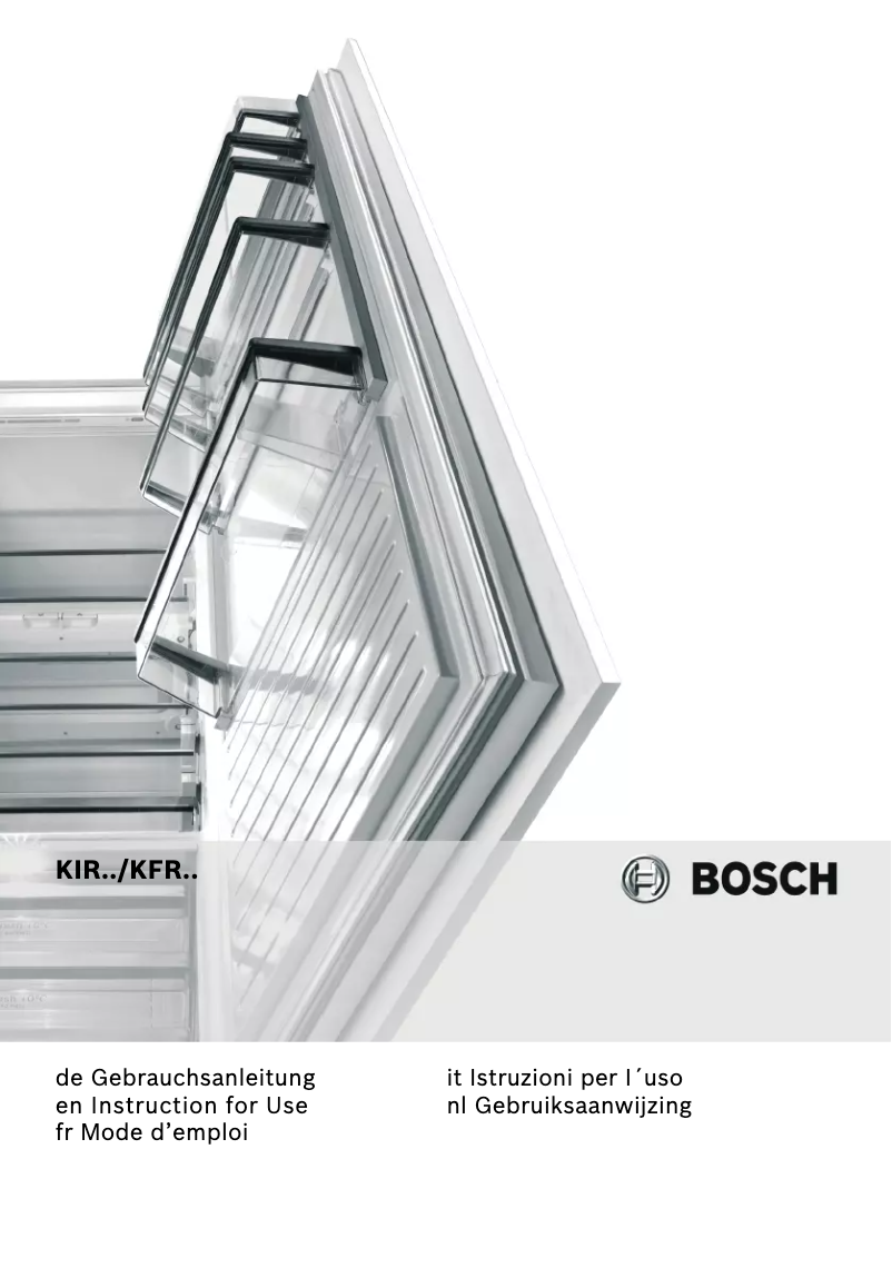 Page 1 de la notice Manuel utilisateur Bosch KFR20441