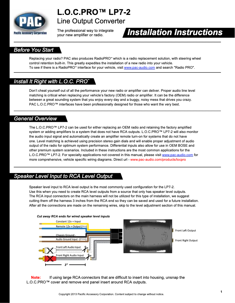 Imagen de la primera página del manual del dispositivo LP7-2