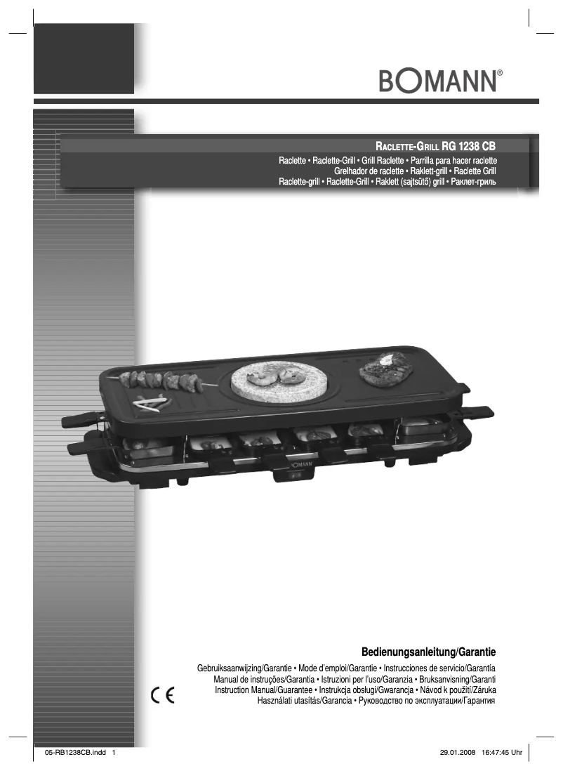 Página 1 del manual Manual de usuario Bomann RG 1238 CB
