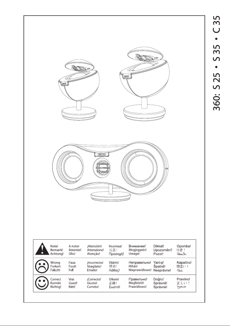 Page 1 de la notice Manuel utilisateur Jamo 360 S 35 HCS