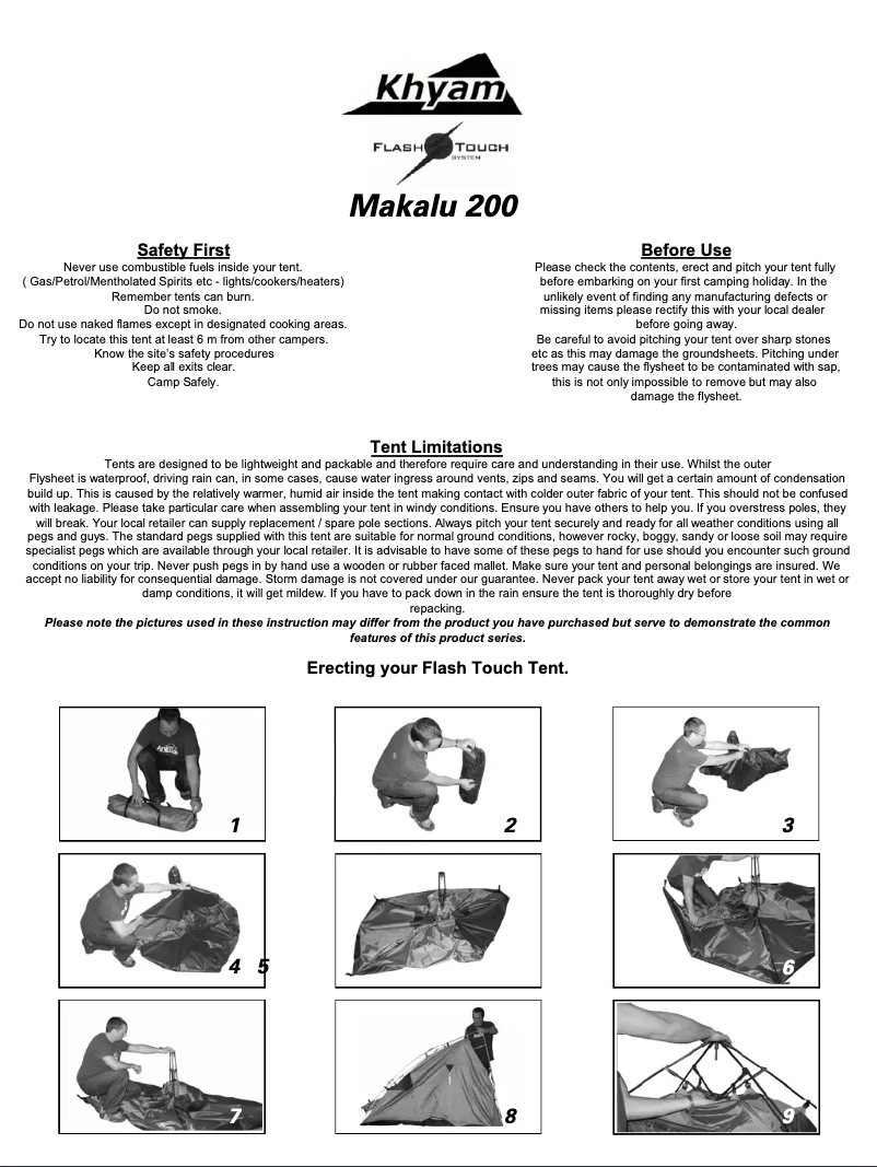 Página 1 del manual Manual de usuario Khyam Makalu 200