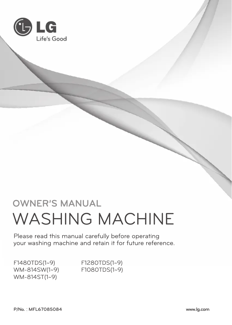 Page n°1 - Manuel utilisateur LG F1280TDS5
