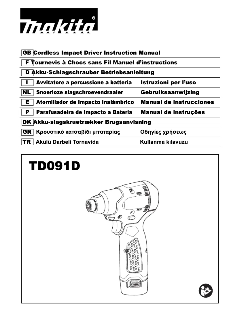 Page n°1 - Manuel utilisateur Makita TD091D