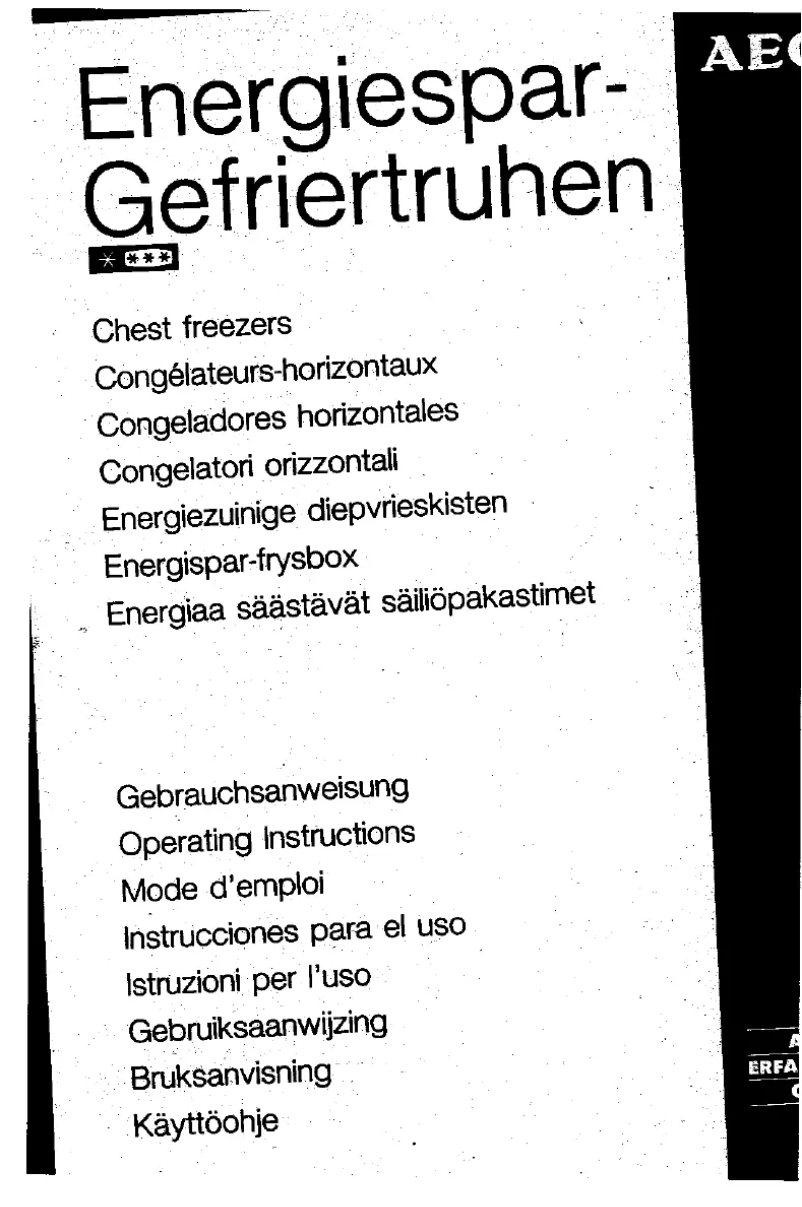 Page 1 de la notice Manuel utilisateur AEG A2672GT