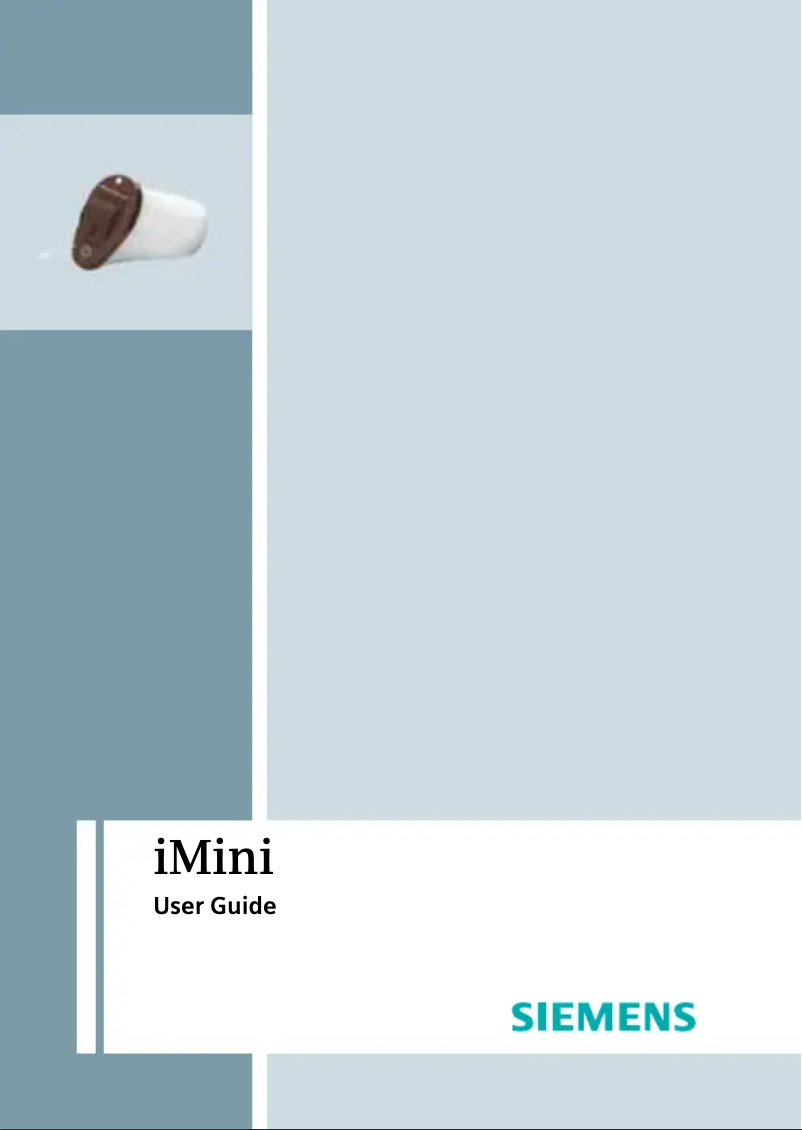 Imagen de la primera página del manual del dispositivo IMini