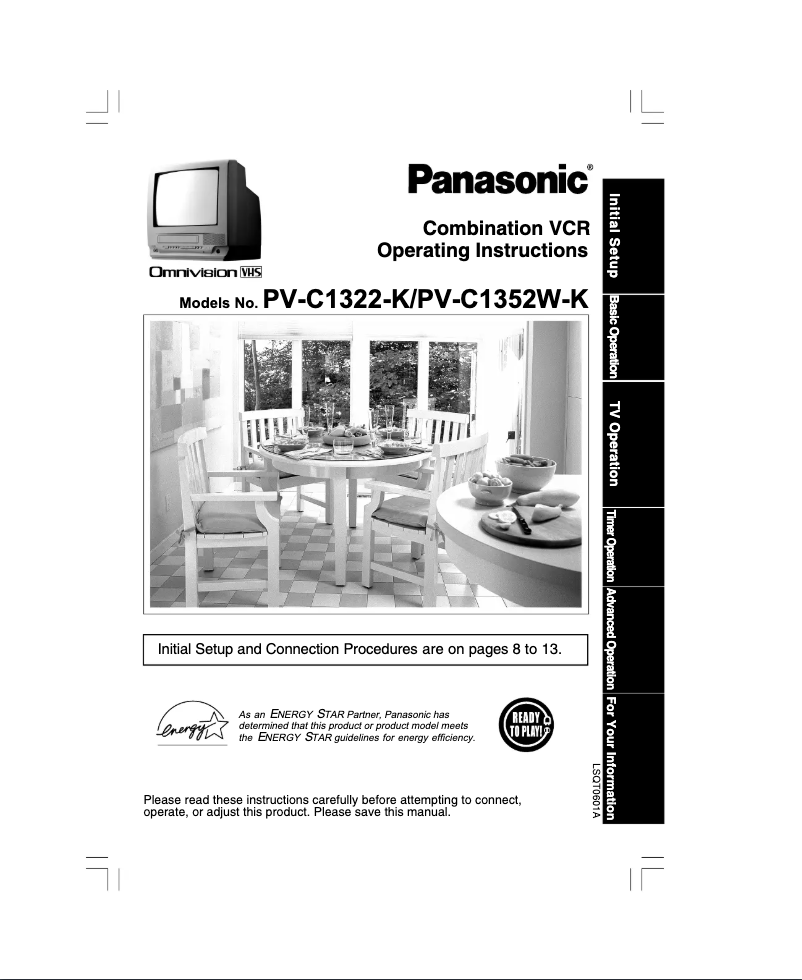 Página 1 del manual Manual de usuario Panasonic PV-C1352