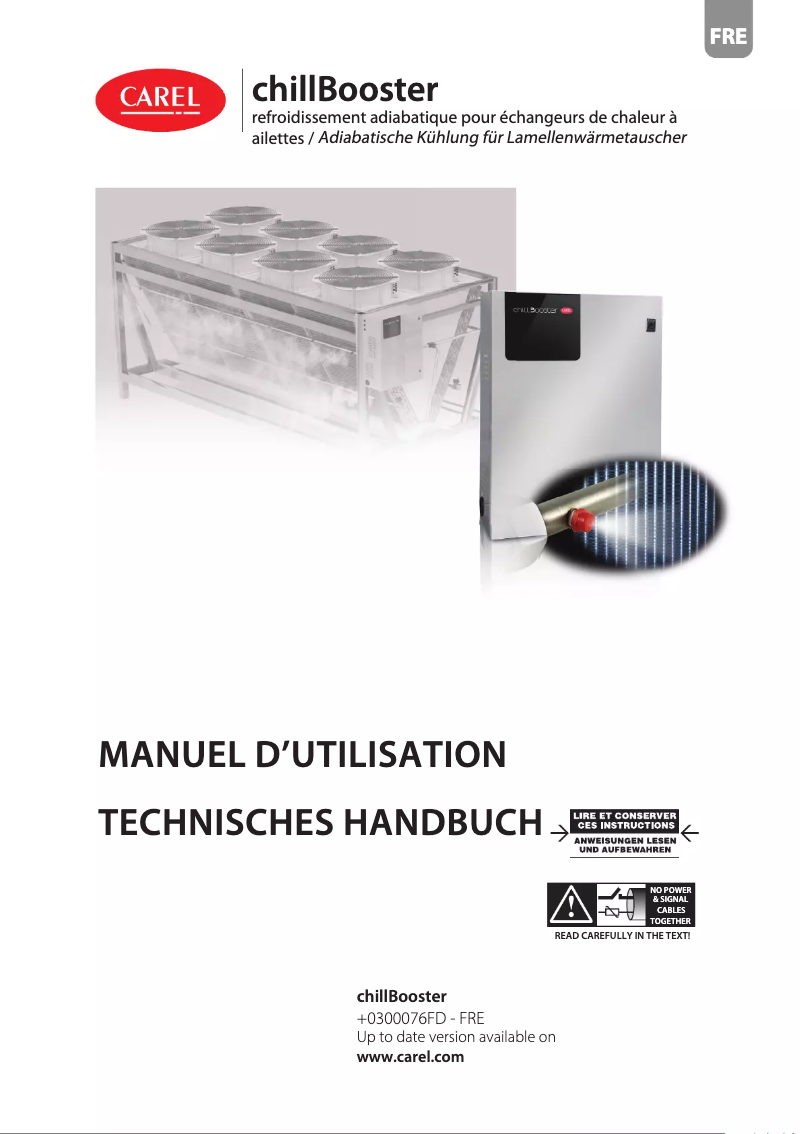 Page n°1 - Manuel utilisateur Carel chillBooster