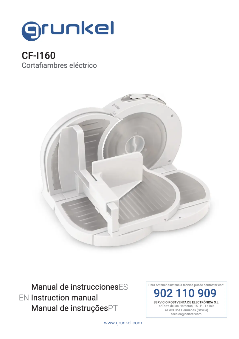 Image de la première page du manuel de l'appareil CF-I160