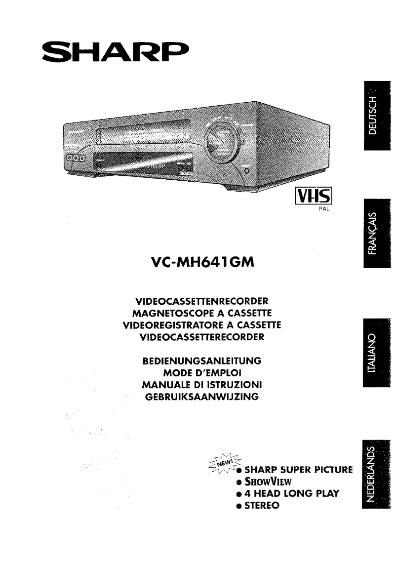 Image de la première page du manuel de l'appareil VC-MH641