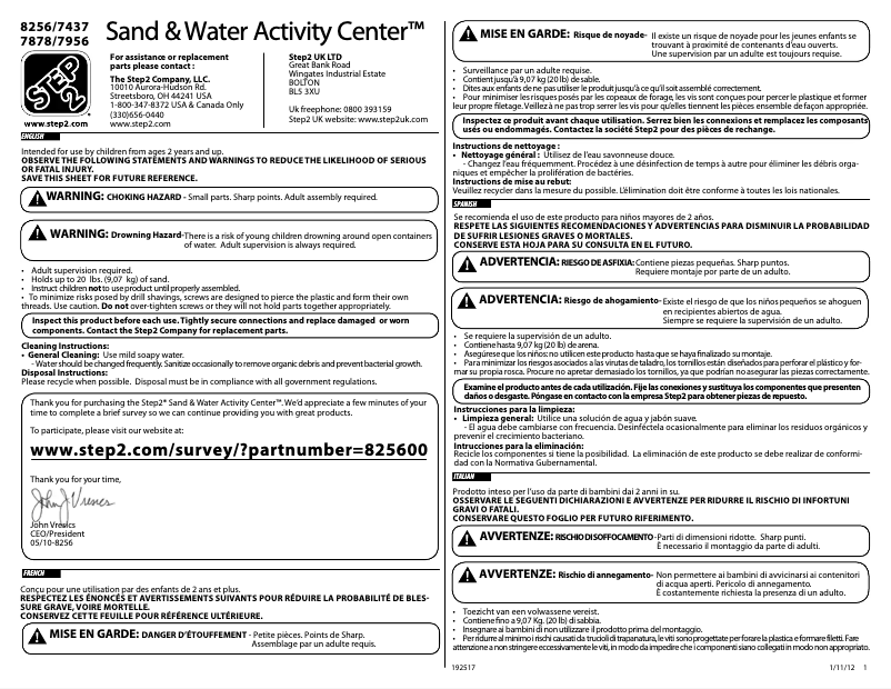 Imagen de la primera página del manual del dispositivo Naturally Playful 787800