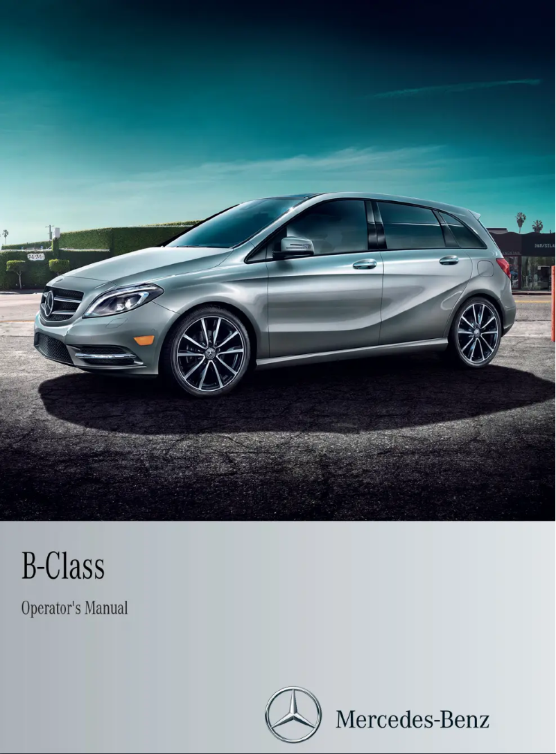 Página 1 del manual Manual de usuario Mercedes-Benz B-Class Sports Tourer (2013)