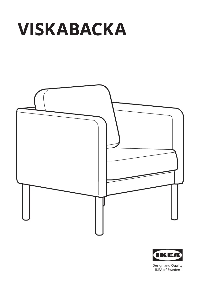 Page 1 de la notice Manuel utilisateur Ikea VISKABACKA 605.194.76