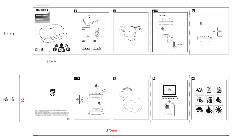 Page 1 de la notice Guide de démarrage rapide Philips TAS2307