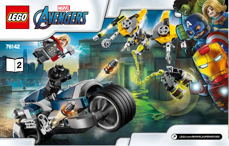 Page 1 de la notice Manuel utilisateur Lego Marvel Avengers 76142