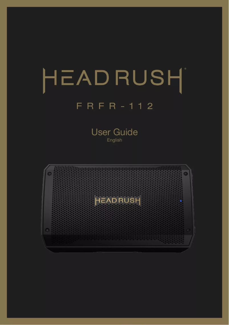 Page n°1 - Manuel utilisateur HeadRush FRFR-112 MKII