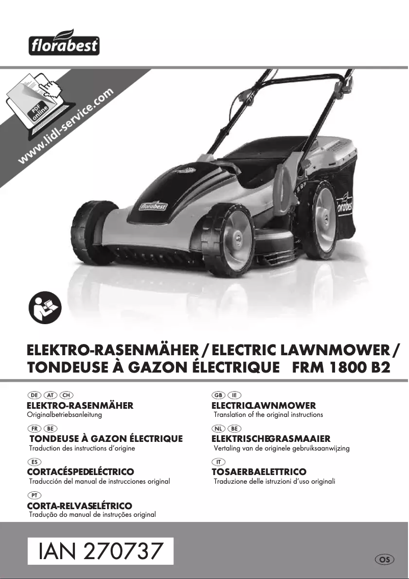 Image de la première page du manuel de l'appareil FRM 1800 B2