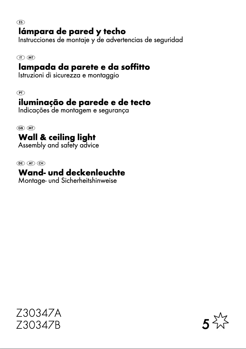 Page 1 of the manual User Manual Livarno Lux Z30347A