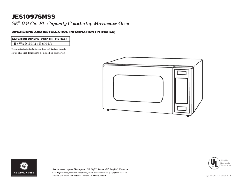 Image de la première page du manuel de l'appareil JES1097SMSS