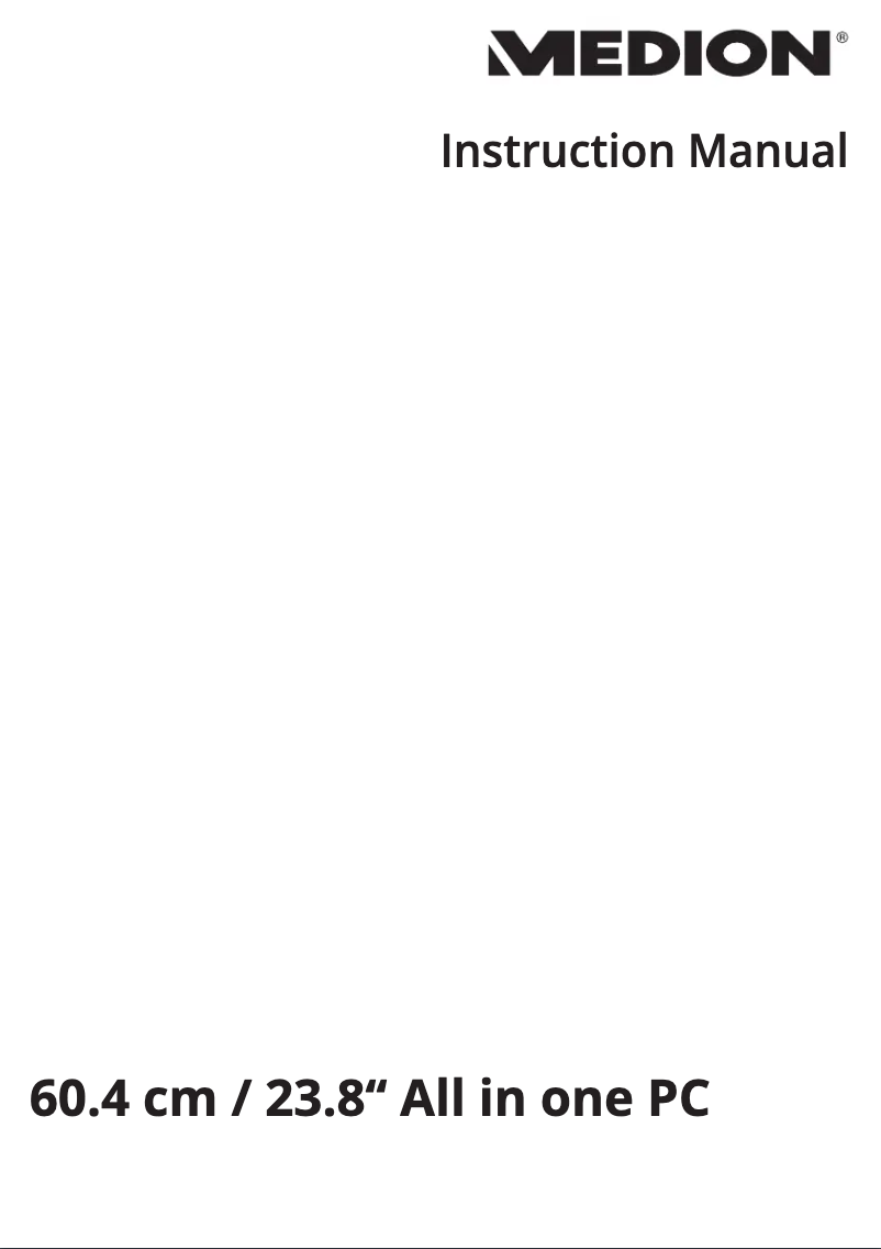 Image de la première page du manuel de l'appareil Akoya All-in-One 1128F8