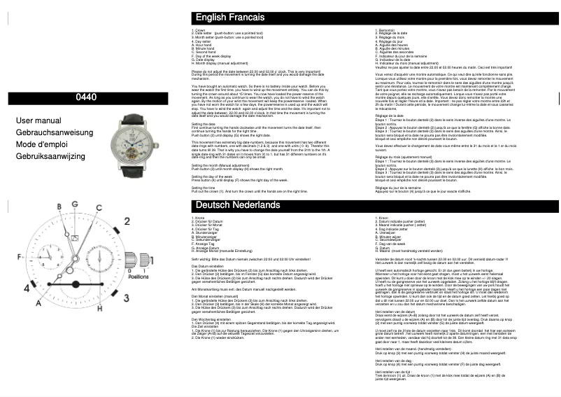 Page 1 de la notice Manuel utilisateur Davis 0440