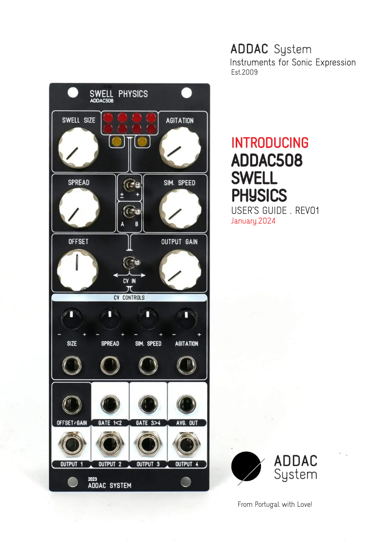 Image de la première page du manuel de l'appareil ADDAC508