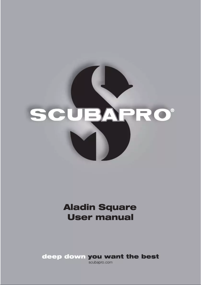 Página 1 del manual Manual de usuario Uwatec Aladin Square