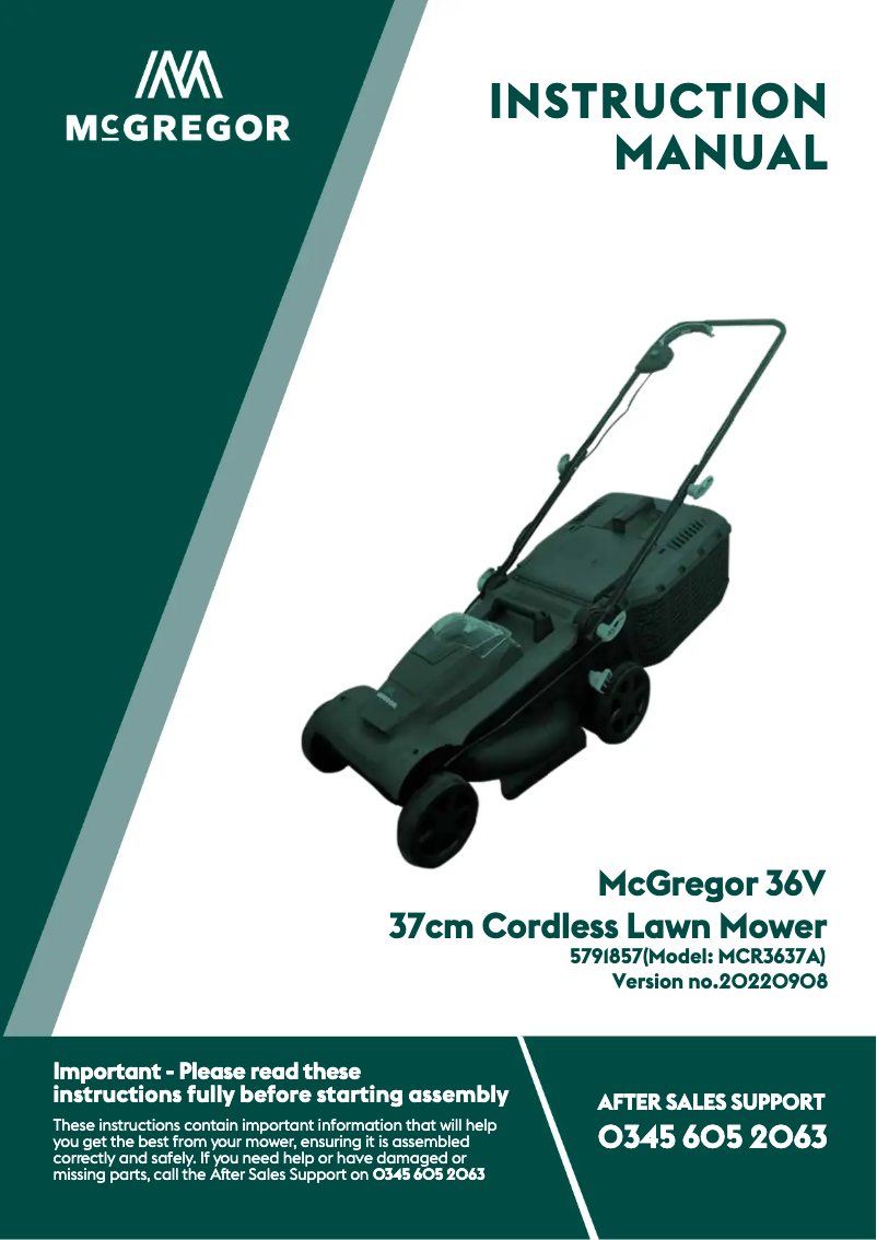 Página 1 del manual Manual de usuario McGregor CLMF4037R