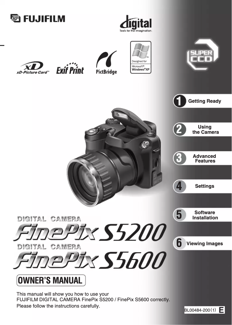 Page n°1 - Manuel utilisateur Fujifilm FinePix S5600