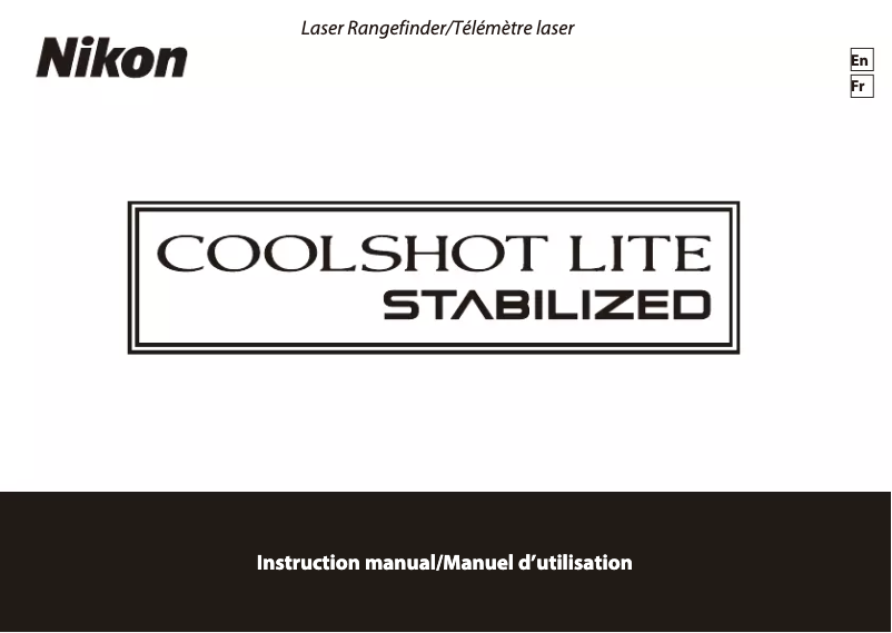 Page 1 de la notice Manuel utilisateur Nikon COOLSHOT LITE STABILIZED