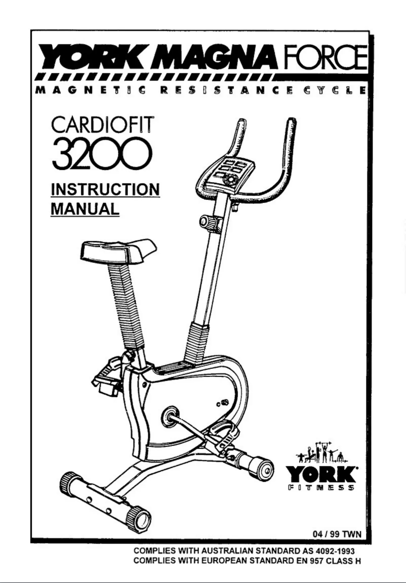 Página 1 del manual Manual de usuario York Fitness Cardiofit 3200