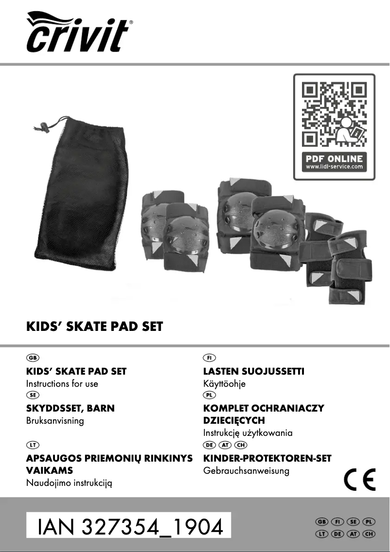 Page 1 de la notice Manuel utilisateur Crivit IAN 292791