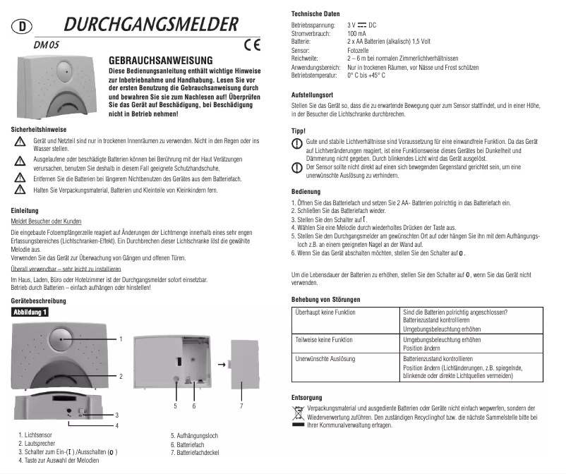 Página 1 del manual Manual de usuario Pentatech DM05