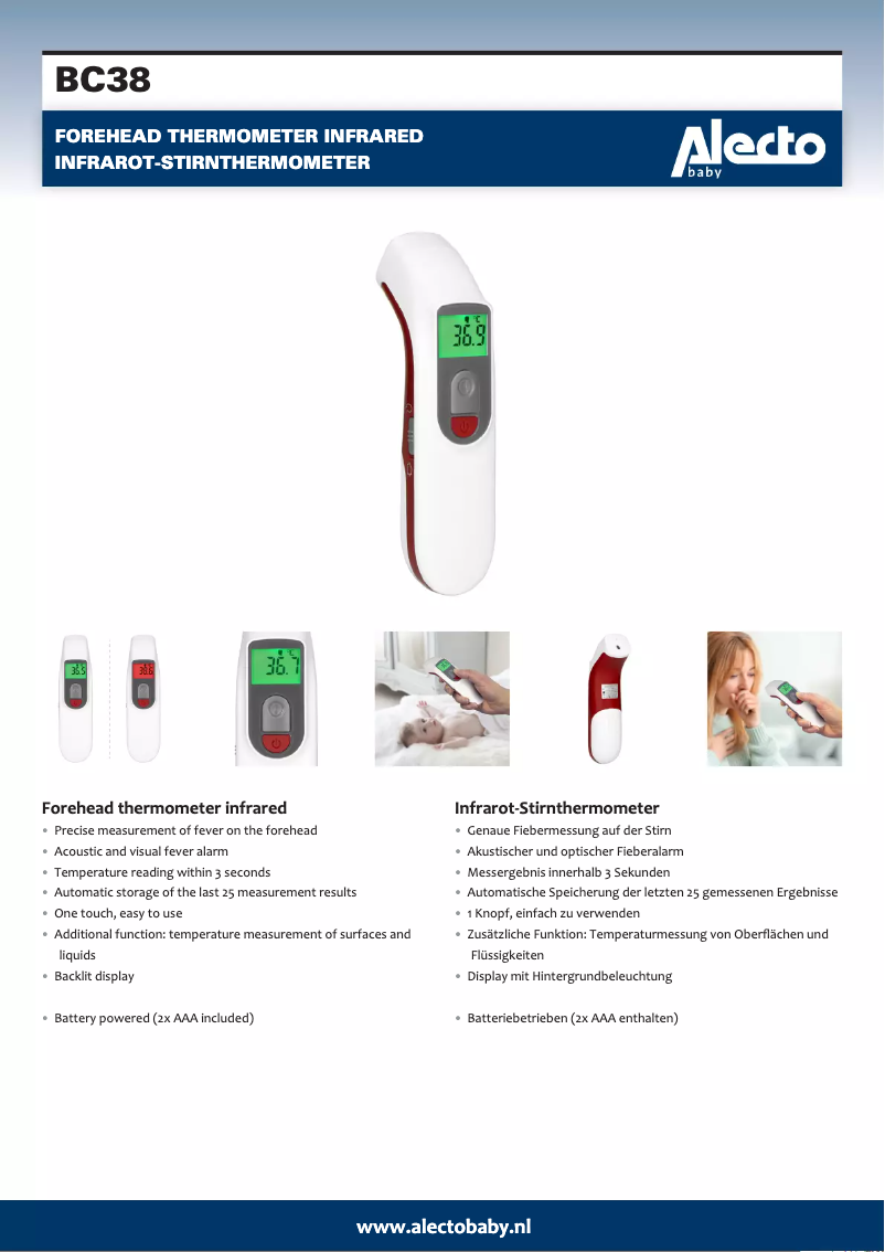 Image de la première page du manuel de l'appareil BC38