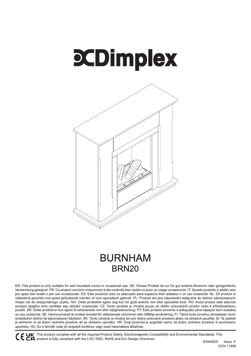 Page n°1 - Manuel utilisateur Dimplex BRN20