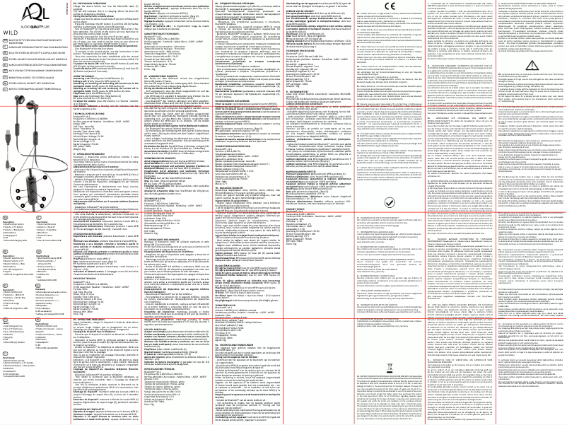 Image de la première page du manuel de l'appareil Wild