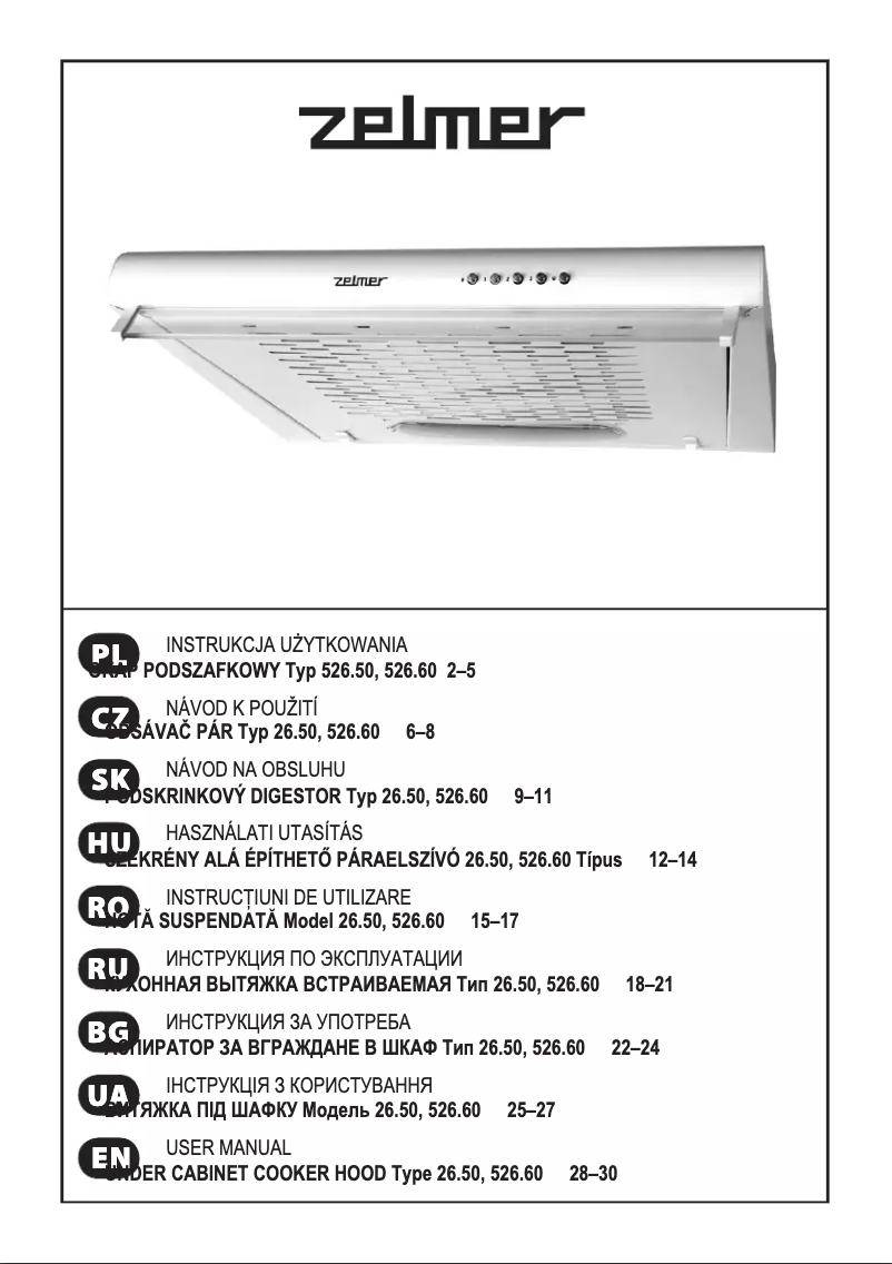 Page 1 de la notice Manuel utilisateur Zelmer 526.60