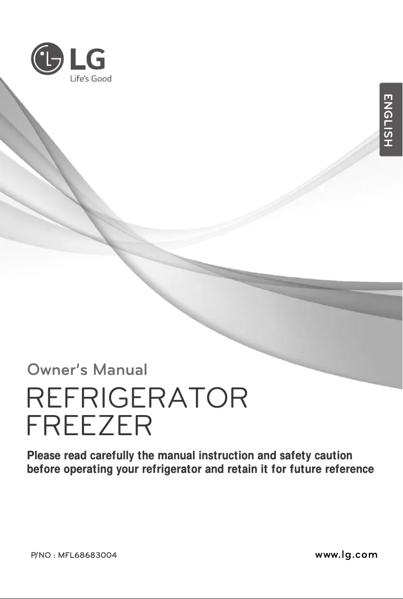 Page 1 de la notice Manuel utilisateur LG GN-B372SLCR