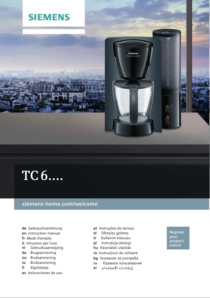 Page n°1 - Manuel d'utilisation et d'entretien Siemens Executive edition TC60403