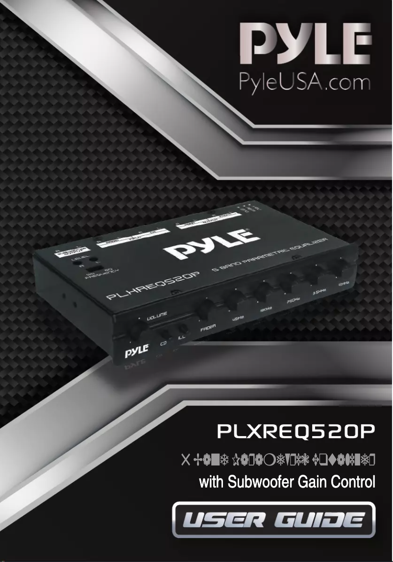 Page n°1 - Manuel utilisateur Pyle PLXREQ520P