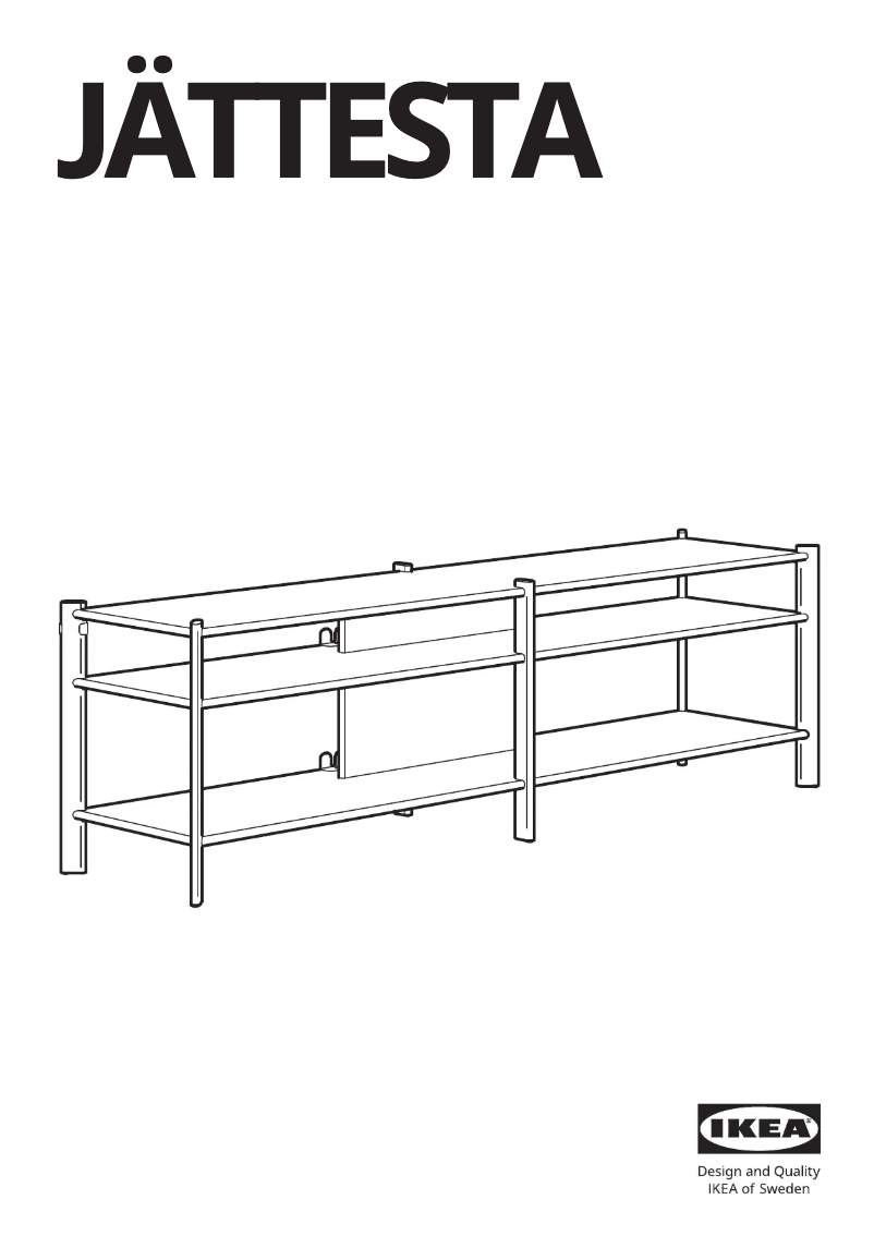Page 1 de la notice Manuel utilisateur Ikea JÄTTESTA 505.388.52