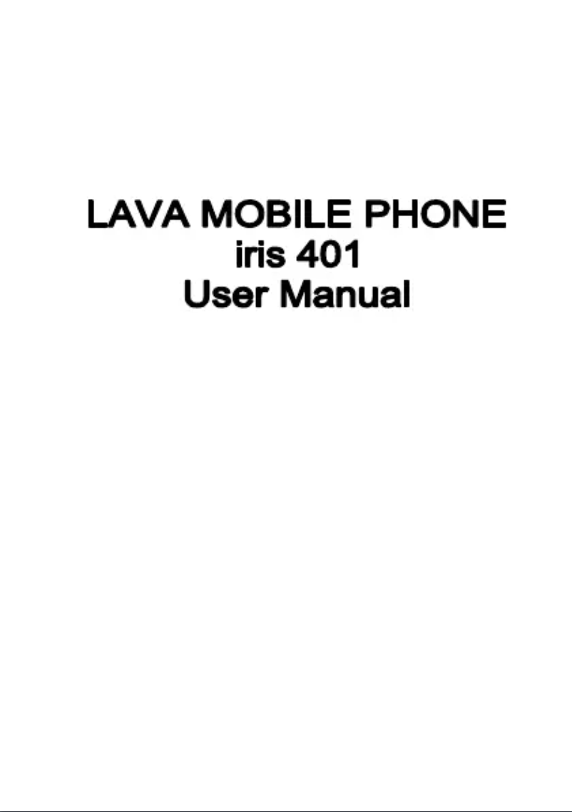 Image de la première page du manuel de l'appareil Iris 401