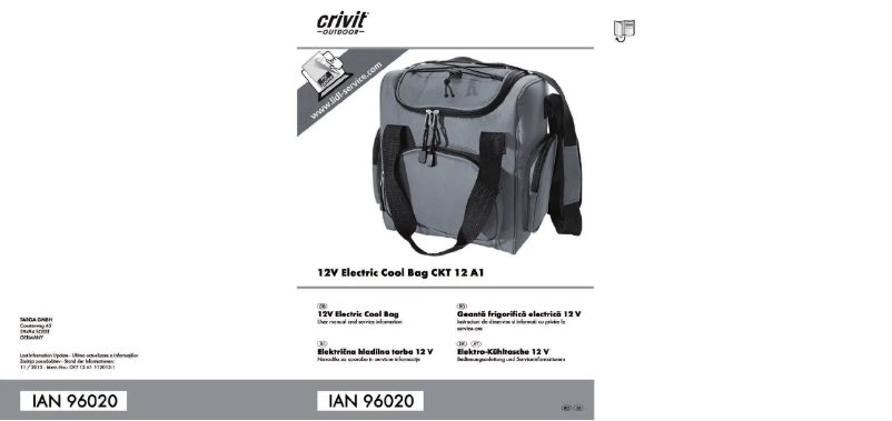 Page n°1 - Manuel utilisateur Crivit IAN 96020