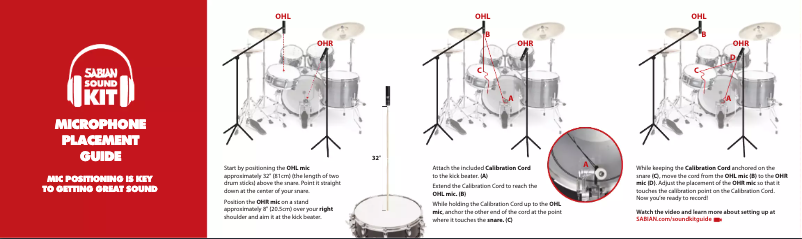 Page n°1 - Manuel utilisateur Sabian Sound Kit